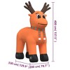 vidaXL Christmas Inflatable Reindeer with LEDs 13.1ft - 4 of 4