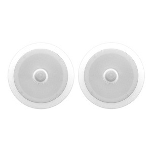 Pyle PDIC60 6.5 Inch 250 Watt 2 Way Round In Wall/Ceiling Home Speakers System - 1 of 4