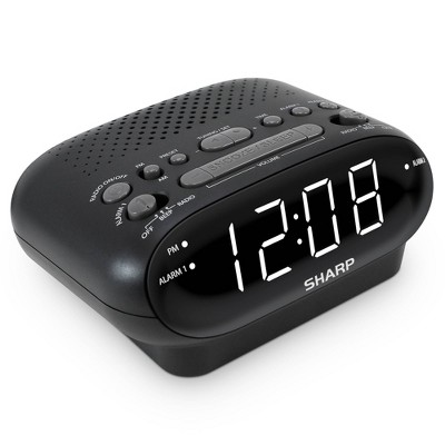 Sharp Digital Dual Alarm Clock with AM/FM Radio