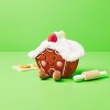 5" Gingerbread House Stuffed Animal - Gigglescape™: Polyester, Food Theme, 1 Year+, 5.5" Height - 2 of 3