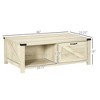 NicBex Farmhouse 46 Inch Rectangle Coffee Table with Drawer and Open Shelf for Living Room,Bedroom - 3 of 4