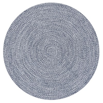 Nuloom Wynn Braided Indoor/outdoor Area Rug, Round 8', Light Blue : Target