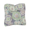 Blazing Needles, 19-inch Squared Polyester Outdoor Tufted Dining Chair Cushions (Set of 2) - 2 of 2