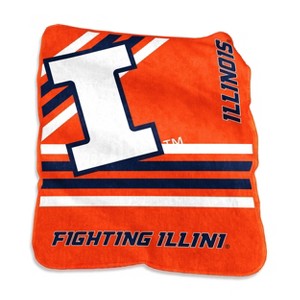 NCAA Illinois Fighting Illini Raschel Throw Blanket - 1 of 1