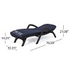 PAGED Patio Chaise Lounge Modern Lounge Chair with Cushion Comfortable Recliner for Garden, Poolside - 4 of 4