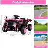 24V 2-Seater Ride-On Dump Truck for Kids, Remote Control Construction Toy with Electric Dump Bed, Extra Shovel, 2WD/4WD, Music Player - 2 of 4