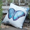 RightSide Designs Bold Blue Butterfly Indoor/Outdoor Throw Pillow - 4 of 4