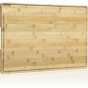 Extra Large Cutting Board, 0.8"Th Bamboo Stove Top Cover, Over the Sink Cutting Board with Juice Groove, Heavy Duty Charcuterie Board for Kitchen - 1 of 4