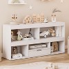 5-Cube Toy Organizer - Wooden Kids Storage Shelf with Drawer for Playroom, Easy Assembly - 4 of 4