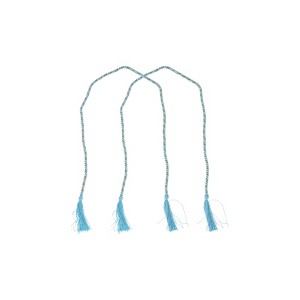 Unique Bargains Three-Sided Tassel Curtain Tie Polyester 2 Pcs - 1 of 4