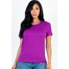 Slickblue Women's Basic Short Sleeve T-Shirt, Stretch Jersey Knit, Casual Everyday Fit, 10 Color Options, Size S-L - 2 of 4