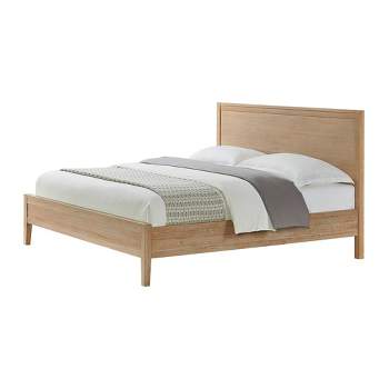 Queen Arden Panel Wood Bed Light Driftwood - Alaterre Furniture : Target