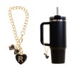 Unique Bargains Heart Bow Water Cup Pendant 1 Pc - 3 of 4