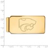 Black Bow Jewelry 14k Yellow Gold Kansas State Wildcats NCAA Money Clip - 2 of 3