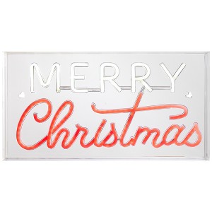 Northlight LED Merry Christmas Neon Lighted Wall Sign - 17" - 1 of 4