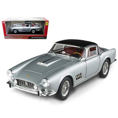 Ferrari 410 Superamerica Silver 1/18 Diecast Car Model by Hotwheels