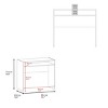 INFURNIC Desks Computer Desk with Storage for Clutter-Free Workspace and Ample Surface Area Strong and Durable, White, 35.1"*16.5"*30.6" - 2 of 4