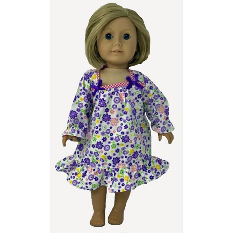 Doll Clothes Superstore Nightgown Fits 18 Inch Girl Dolls Like American Girl Our Generation My Life Dolls, 2 of 5