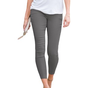 Amaryllis Women's High-Waisted Skinny Pants Stretch Fit Pull On Design - 1 of 4