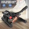 Upgraded Hydraulic Silent Stepper for Home Use with LCD Display Adjustable Resistance Double Resistance Bands 330lbs Capacity Foldable Storage Leg - 2 of 4