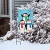 Briarwood Lane Winter Penguins Garden Flag Snowflakes Scarfs 12.5 - 4 of 4