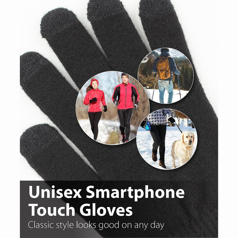 GreatShield COZY Smartphone Touch Gloves - Handheld (5 fingertips and whole) Size: Small/Medium, 5 of 6