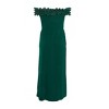 QUIZ Women's Plus Size Scuba Crepe Ruffle Bardot Maxi Dress - 4 of 4