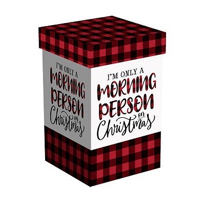 Evergreen Ceramic FLOMO 360 Travel Cup, 17 oz., I'm only a morning person on Christmas