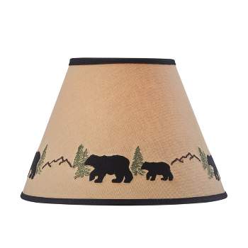 Park Designs Black Bear Embroidered Shade 10"D