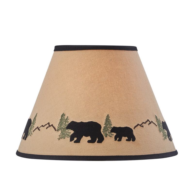 Park Designs Black Bear Embroidered Shade 10"D, 1 of 5