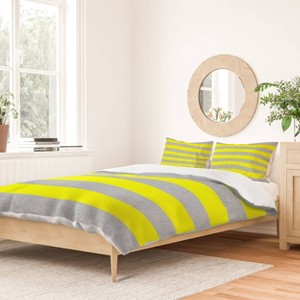 Deny Designs Holli Zollinger Bright Stripe Queen/Full Duvet and Sham Set (2-3pc Set) - 1 of 4