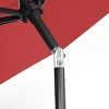 WestinTrends 9 Ft Outdoor Patio Solar LED Market Umbrella with Bronze Round Base - 4 of 4