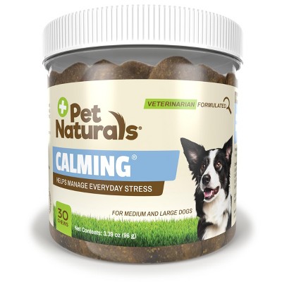 Pet Naturals Calming for Medium & Large Dogs, Behavior and Anxiety Support Treat, Chicken Liver Flavor Chews, 30 ct.
