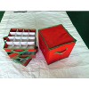 2 Pack Christmas Ornament Storage Box with 128 Compartments,Foldable Organizer with Adjustable Dividers&Zippered Lid,Holiday Ornaments,Baubles Decor - 3 of 4
