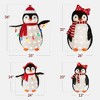 Best Choice Products 4-Piece Lighted 3ft Pop-Up Penguin Family Outdoor Christmas Decoration w/ 300 LED Lights - 2 of 4