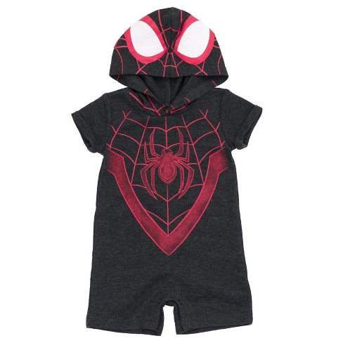 Marvel Spider man Miles Morales Newborn Baby Boys Romper Logo 6 9