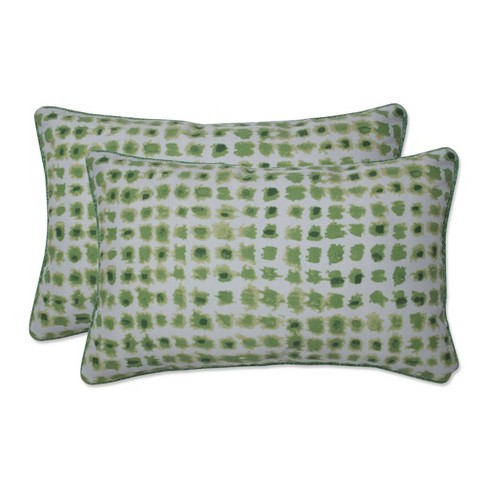 11.5"x18.5" Pillow Perfect 2pc Rectangular Throw Pillow Set Indoor/Outdoor Alauda Grasshopper: Modern Pattern, Coordinating Welt Cords - image 1 of 4