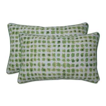 11.5"x18.5" Pillow Perfect 2pc Rectangular Throw Pillow Set Indoor/Outdoor Alauda Grasshopper