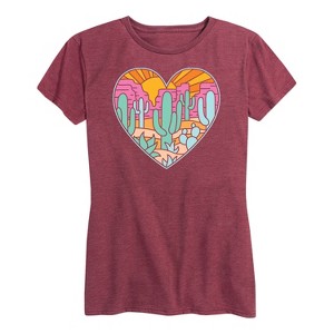 Women's - Instant Message - Southwestern Heart Short Sleeve Graphic T-Shirt - 1 of 4