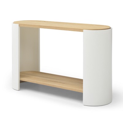 Round Coffee Table, Modern Side Table With 2-tier Storage Shelf, Multiple Tier Center Table Sofa Table For Home Office Living Room Reception Room