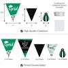 Big Dot of Happiness 30 Piece Green Graduation Party Pennant Triangle Banner - 3 of 4