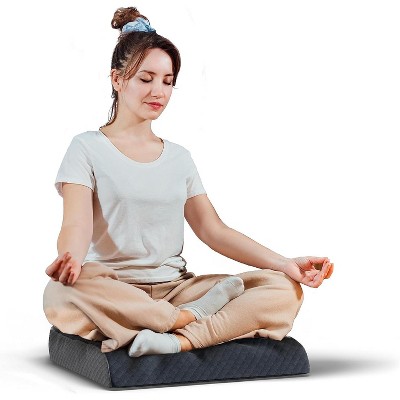 Kolbs Extra Large Black Velvet Memory Foam Seat Cushion