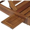 Teal Island Designs Gambo Natural Wood Adjustable Outdoor Lounger Chairs Set of 2 - 3 of 4