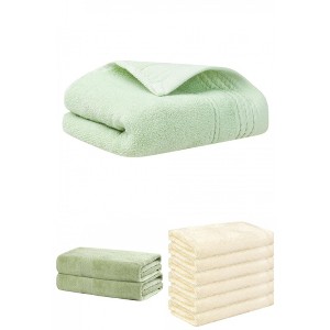 REGALWOVEN Striped Soft Absorbent Bathroom Cotton Towel Set 3 Pcs - 1 of 4