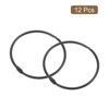 Unique Bargains Carbon Steel Loose Leaf Binder Snap Shower Curtain Rings 12 Pcs - 3 of 4