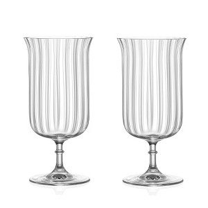LEMONSODA Premium Rims Orient-Coupe Ribbed Cocktail Glasses - Set of 2 - 11.5oz - 1 of 4
