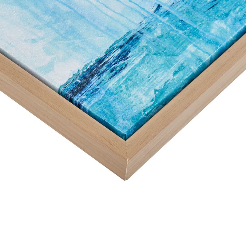 (Set of 4) Seascape Gel Coat Framed Canvas Set Blue, 5 of 16