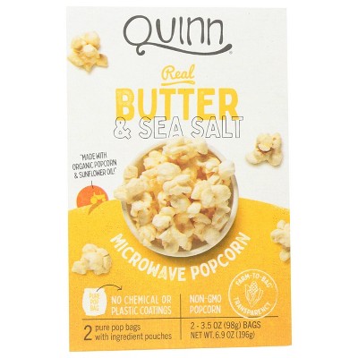 Quinn Butter and Sea Salt Popcorn - 6.9oz (Pack of 6)