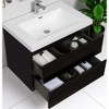 30" Wall-Mounted Bathroom Vanity with Resin Sink – Floating Bathroom Cabinet with Soft-Close Hinges,Floating Vanity Cabinet - 2 of 4