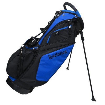 Revelation Golf 'Major' Stand / Carry Bag 14-Way Top - Black / Royal